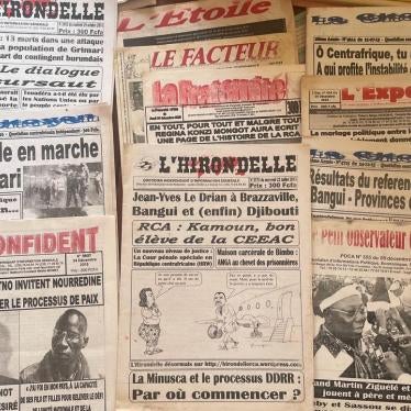 Selection of Central African Republic newspapers, Bangui, January 2023