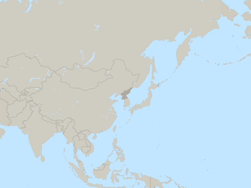 map of North Korea